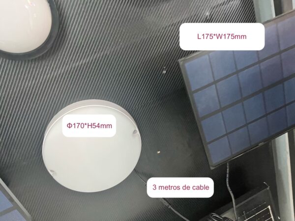 Lámpara de Techo Solar LED 50W – Resistente a la Humedad, Eficiente y Versátil para Exteriores - Image 2