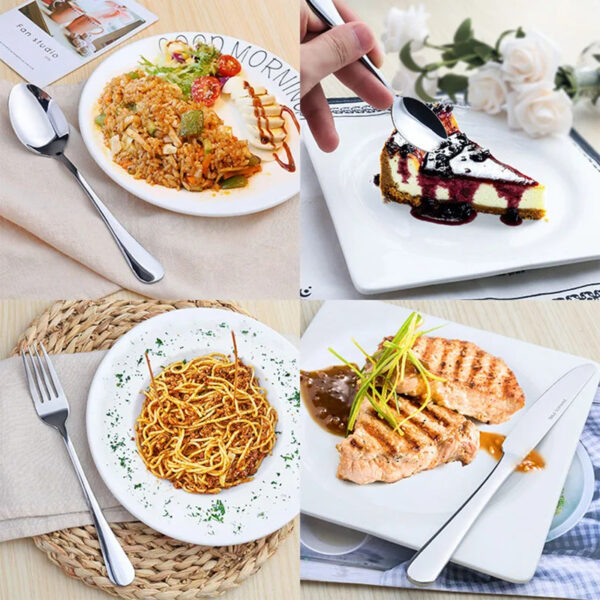 Juego de Cubiertos de Acero Inoxidable – Elegancia y Durabilidad en Cada Comida - Image 11