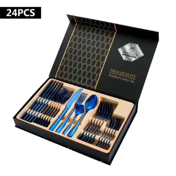 Juego de Cubiertos de Acero Inoxidable – Elegancia y Durabilidad en Cada Comida - Image 16