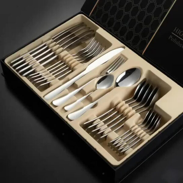 Juego de Cubiertos de Acero Inoxidable – Elegancia y Durabilidad en Cada Comida - Image 14