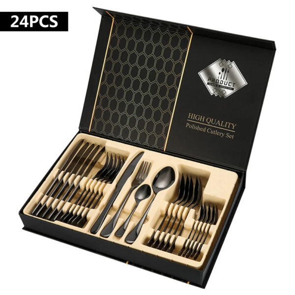 Juego de Cubiertos de Acero Inoxidable – Elegancia y Durabilidad en Cada Comida - Image 15