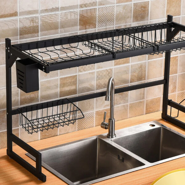 🧼 Escurreplatos de Acero Inoxidable para Fregadero – Estante Multifuncional de Cocina 🥄🍽️ - Image 4