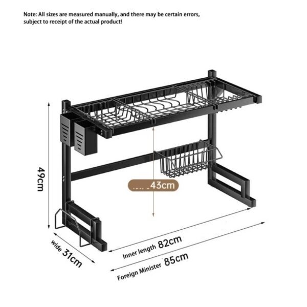 🧼 Escurreplatos de Acero Inoxidable para Fregadero – Estante Multifuncional de Cocina 🥄🍽️ - Image 5