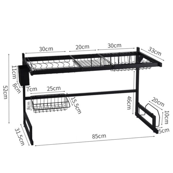 🧼 Escurreplatos de Acero Inoxidable para Fregadero – Estante Multifuncional de Cocina 🥄🍽️ - Image 7