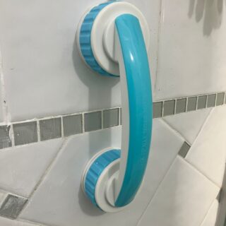 Manija de Sujeción con Ventosa | Seguridad sin Perforar para Baño, Vidrios y Auto