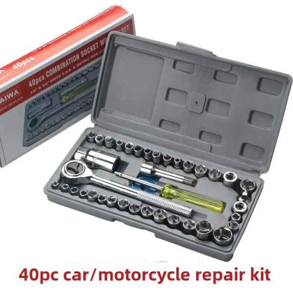 🔧 Kit de Herramientas 39 Piezas 🚗 ¡Imprescindible para Moto y Auto! Compacto, Completo y Portátil - Image 13