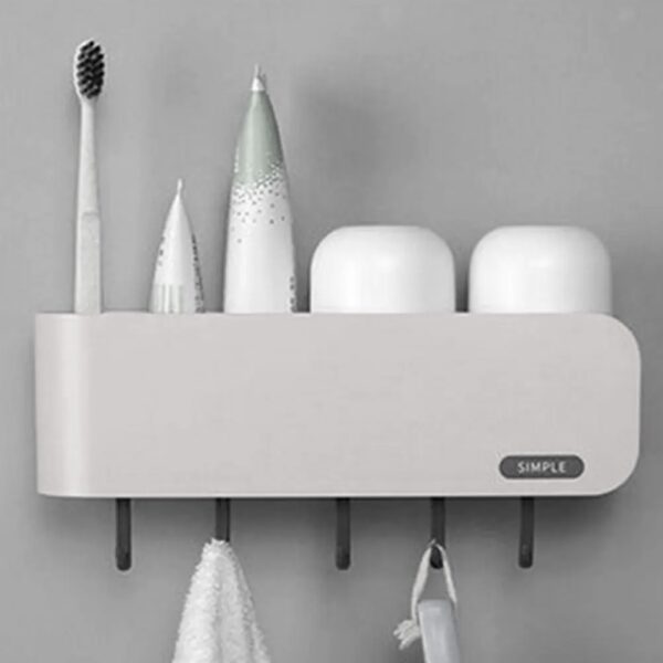 Soporte de Pared Multifuncional ¡Organización Inteligente para Vasos, Cepillos y Más! ✨