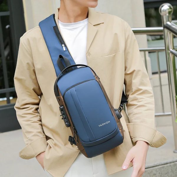 Bandolera - Maletín Mochila Antirrobo Con Puerto Usb