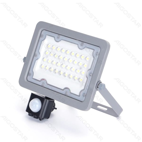 ⚡ Reflector LED Inductivo 2450lm 30W IP65 con Doble Sensor (Gris) ✨